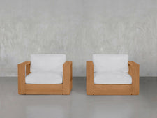 Double Armchairs Teak Outdoor - 7th Avenue