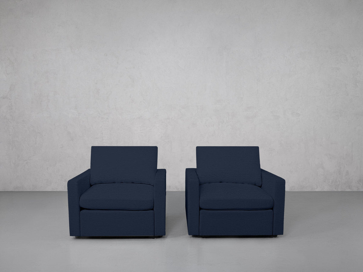 Double Armchairs (Thin Arms) - 7th Avenue
