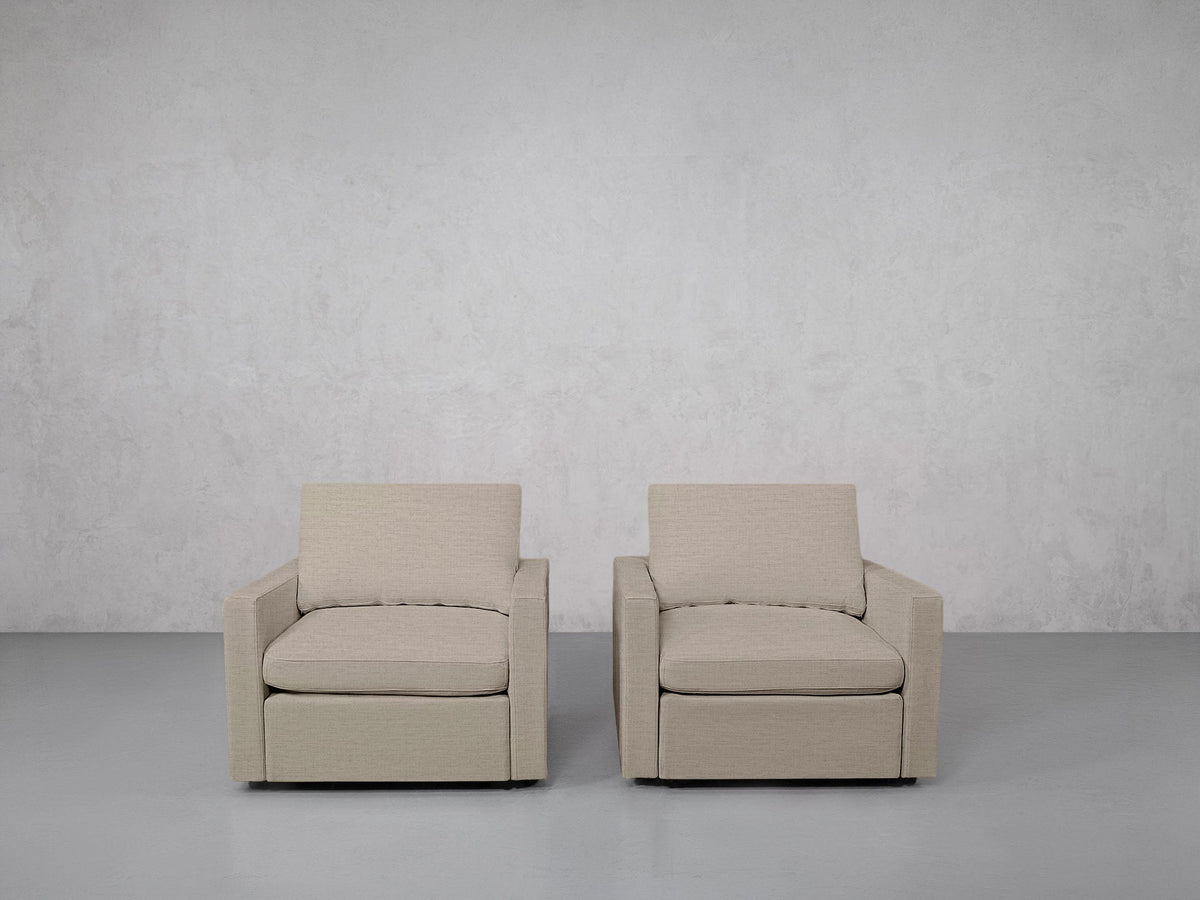 Double Armchairs (Thin Arms) - 7th Avenue