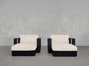Double Armchairs with Ottoman Aluminum Outdoor - 7th Avenue