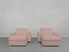 Double Armchairs with Ottomans - 7th Avenue