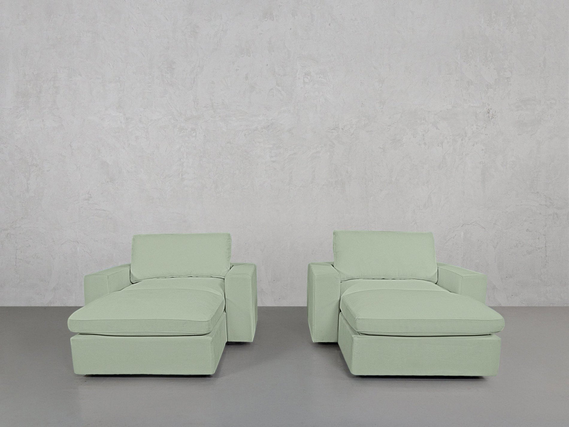 Double Armchairs with Ottomans - 7th Avenue