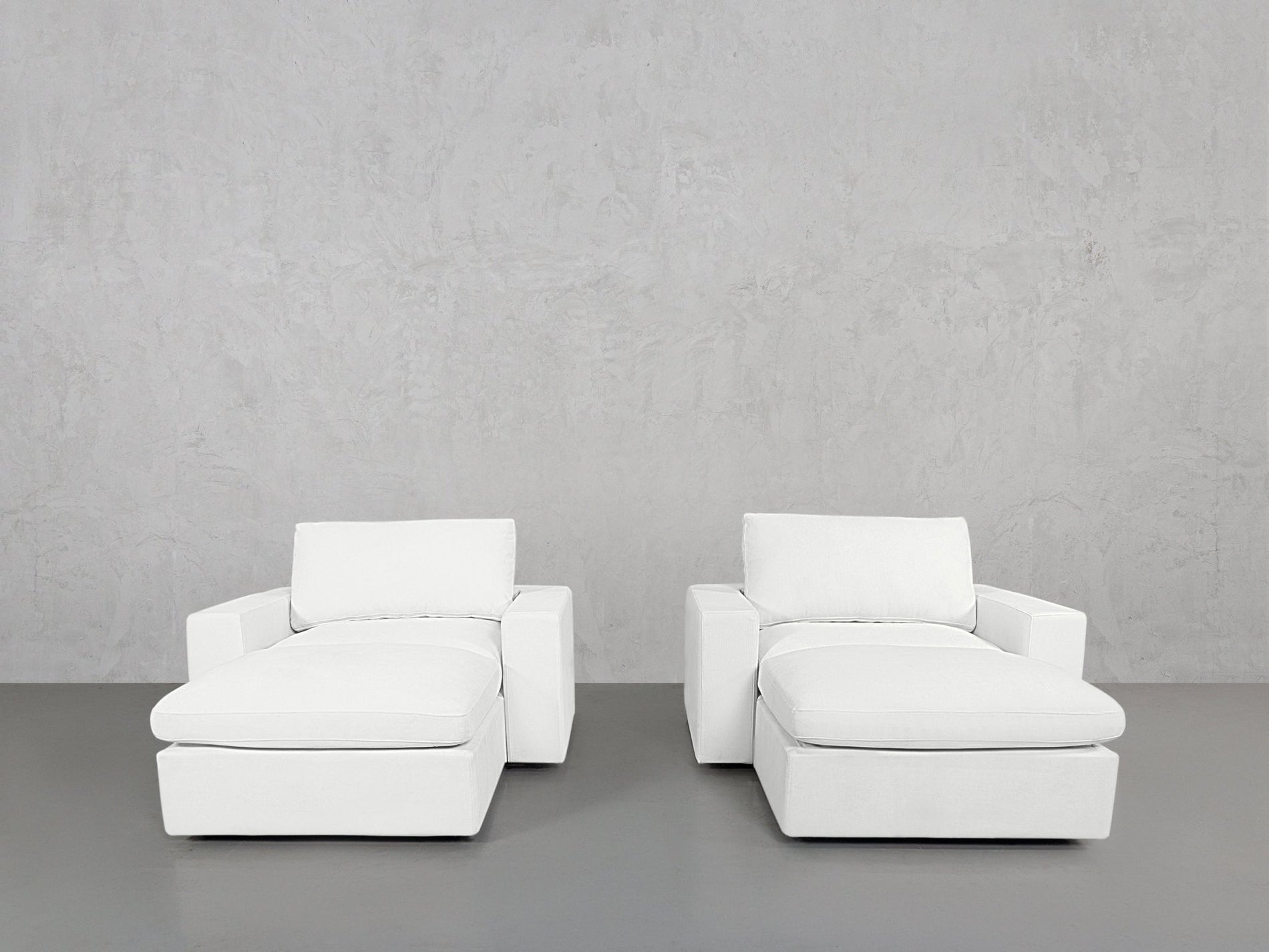 Double Armchairs with Ottomans - 7th Avenue