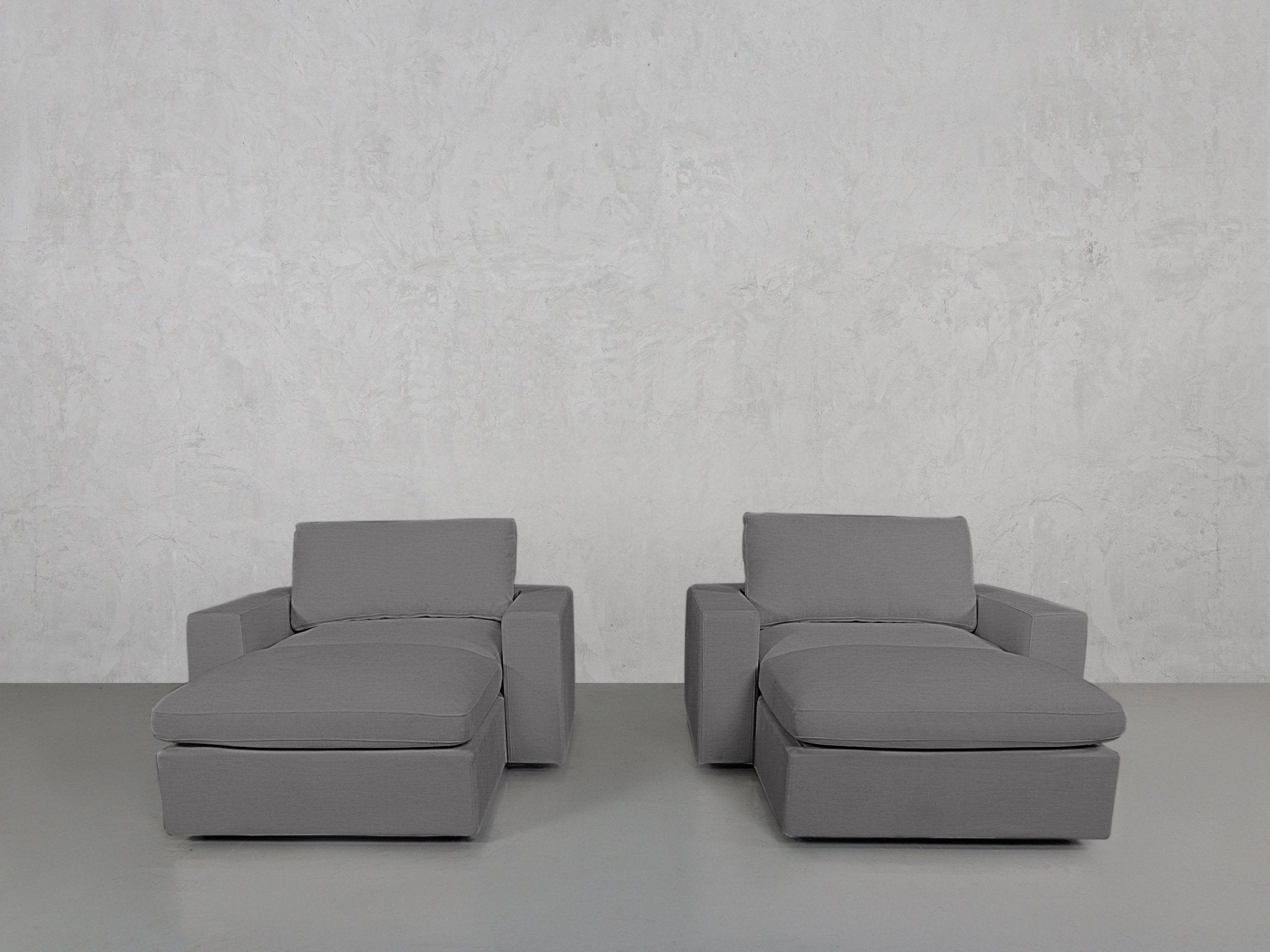 Double Armchairs with Ottomans - 7th Avenue