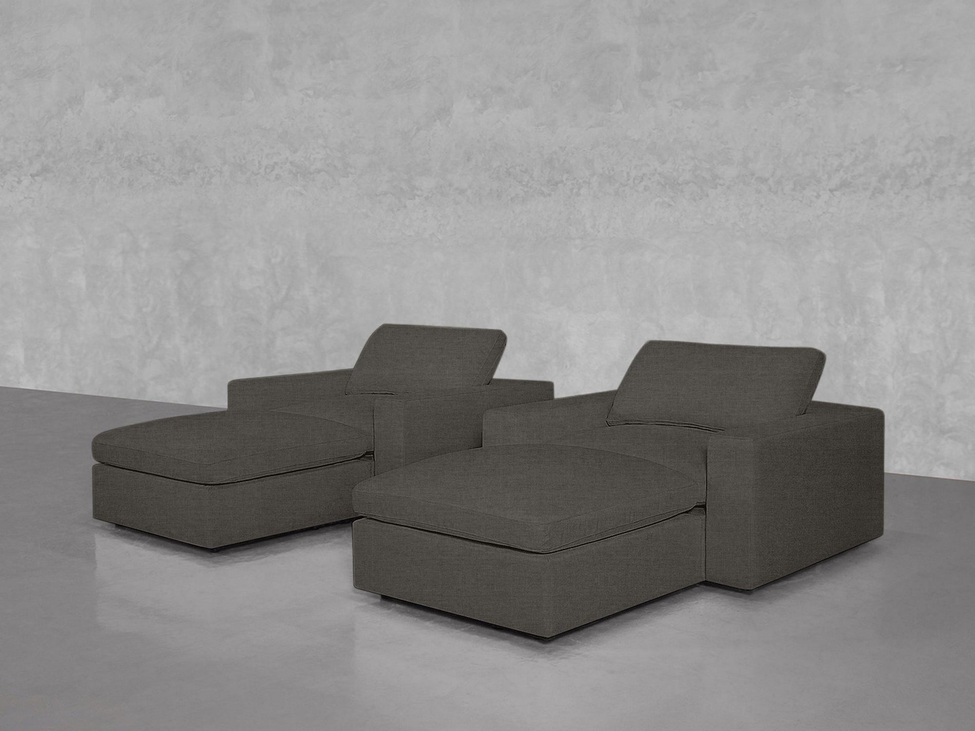 Double Armchairs with Ottomans - 7th Avenue