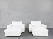 Double Armchairs with Ottomans - 7th Avenue