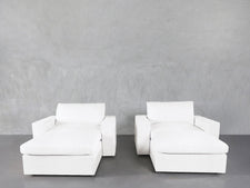 Double Armchairs with Ottomans - 7th Avenue