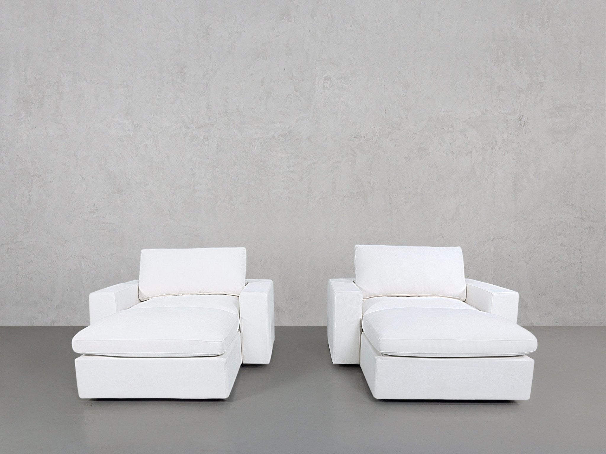 Double Armchairs with Ottomans - 7th Avenue