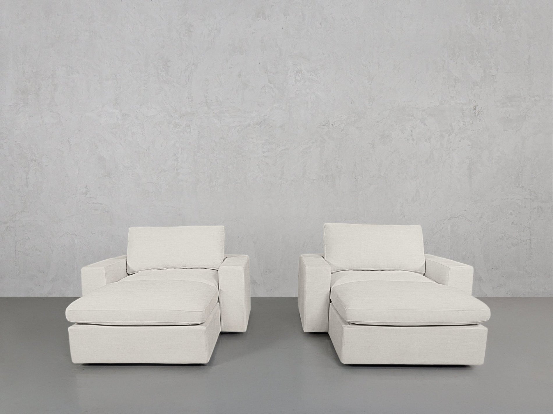 Double Armchairs with Ottomans - 7th Avenue