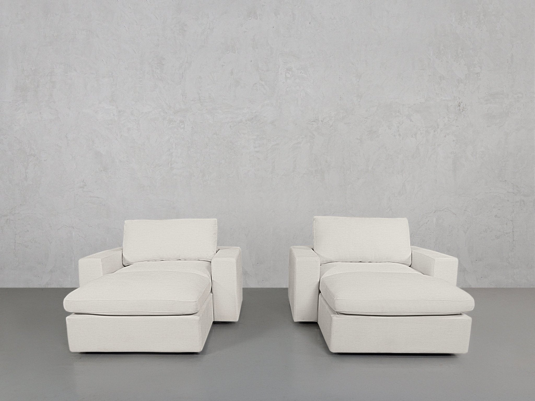Double Armchairs with Ottomans - 7th Avenue