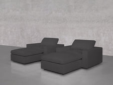 Double Armchairs with Ottomans - 7th Avenue