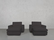 Double Armchairs with Ottomans - 7th Avenue
