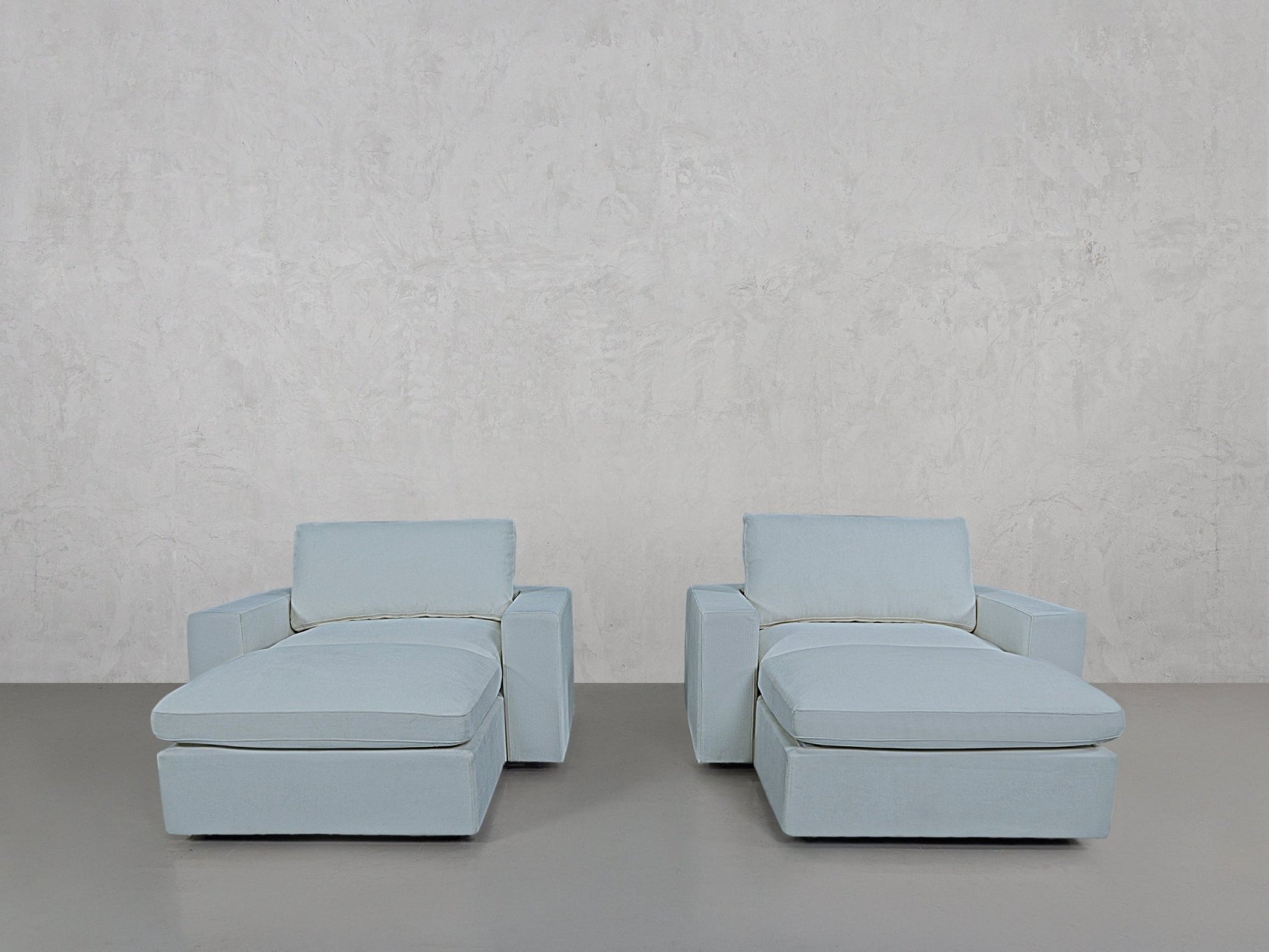 Double Armchairs with Ottomans - 7th Avenue
