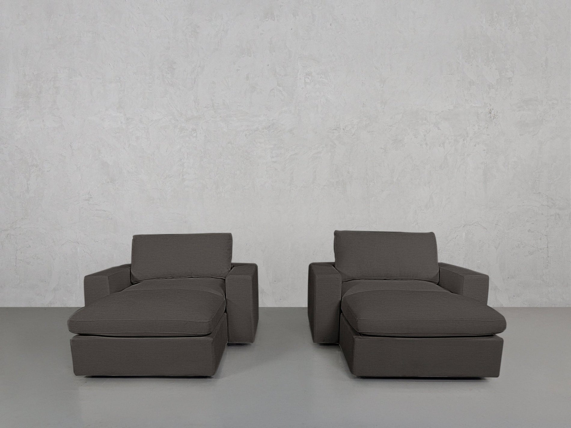 Double Armchairs with Ottomans - 7th Avenue
