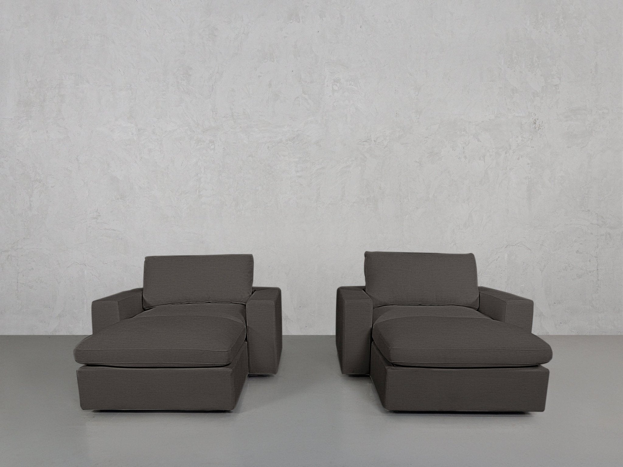 Double Armchairs with Ottomans - 7th Avenue