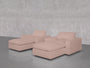 Double Armchairs with Ottomans - 7th Avenue