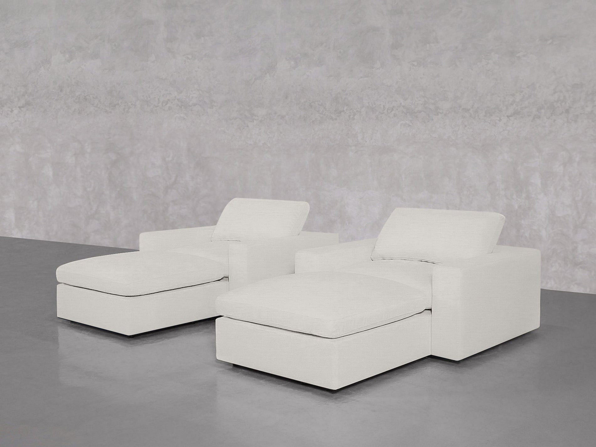 Double Armchairs with Ottomans - 7th Avenue