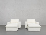 Double Armchairs with Ottomans - 7th Avenue