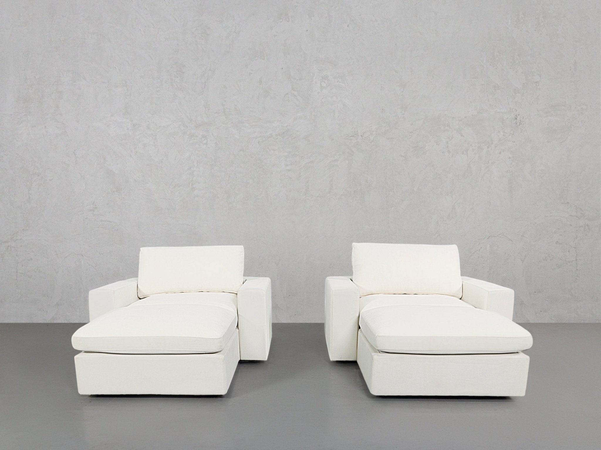 Double Armchairs with Ottomans - 7th Avenue