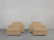 Double Armchairs with Ottomans - 7th Avenue