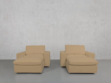 Double Armchairs with Ottomans - 7th Avenue
