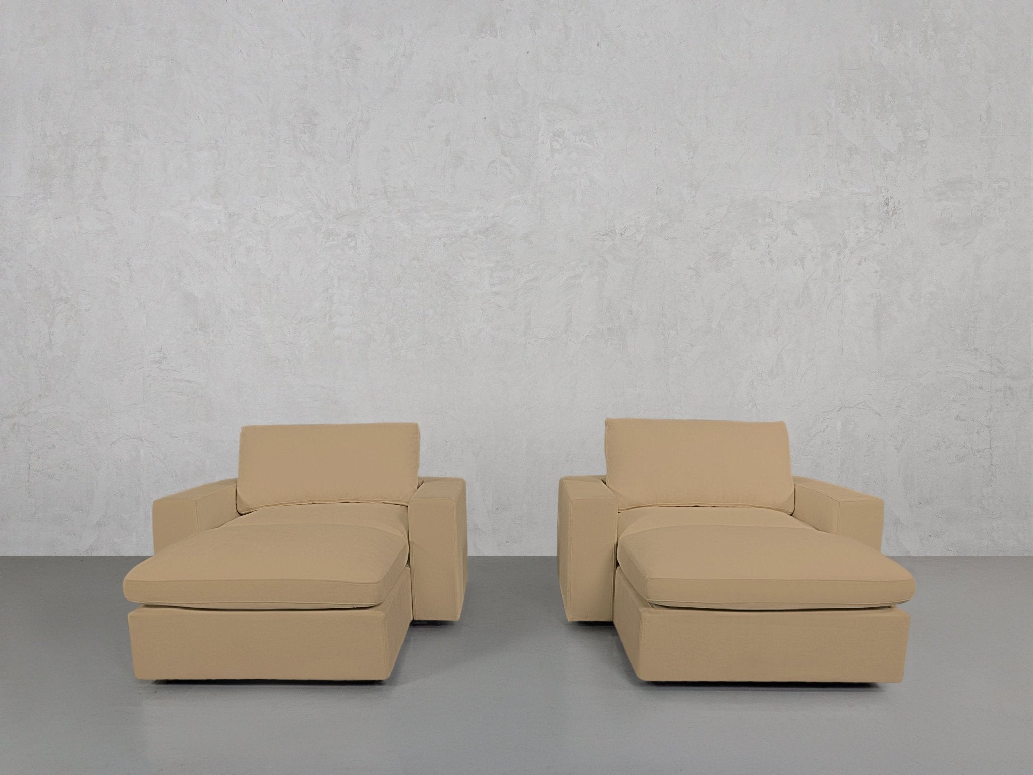 Double Armchairs with Ottomans - 7th Avenue