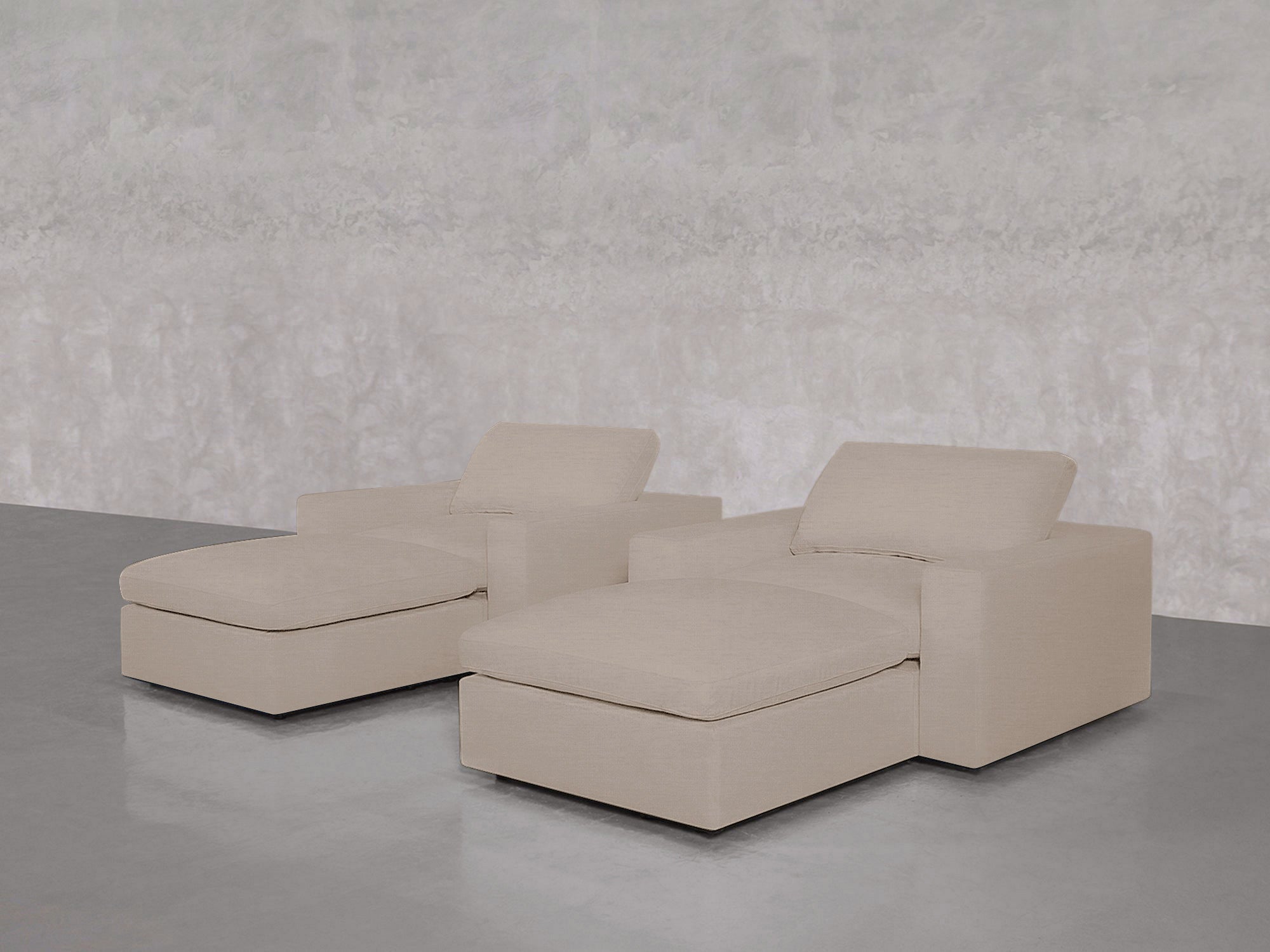 Double Armchairs with Ottomans - 7th Avenue