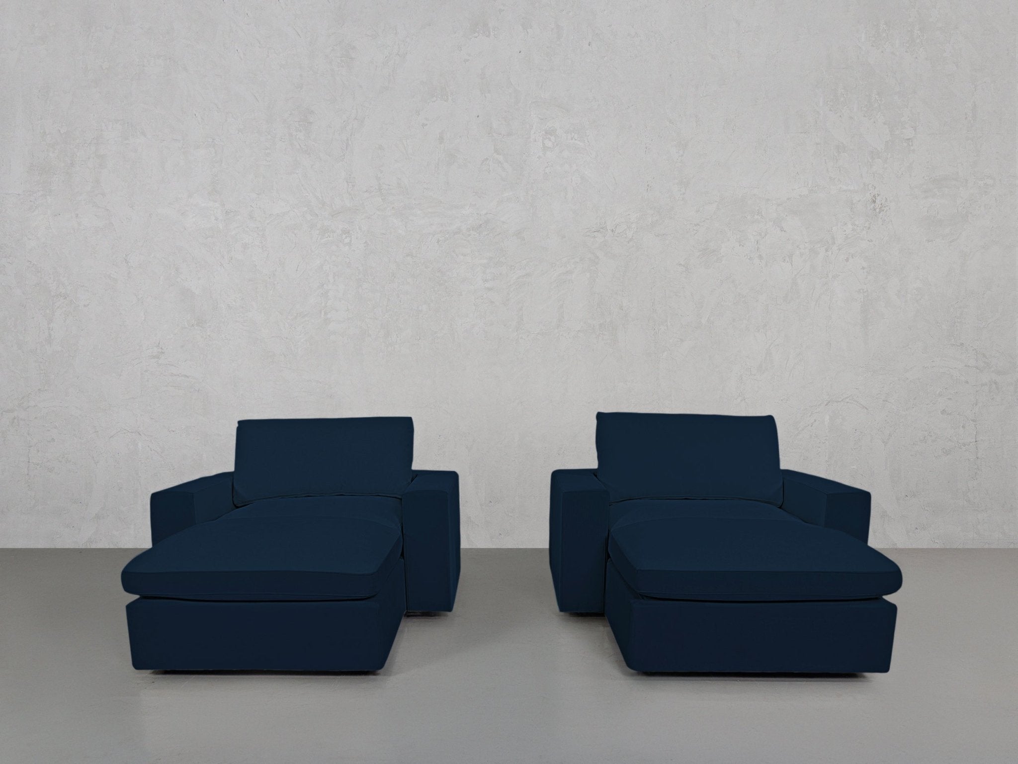 Double Armchairs with Ottomans - 7th Avenue