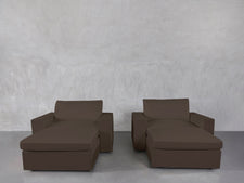 Double Armchairs with Ottomans - 7th Avenue