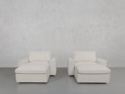 Double Armchairs with Ottomans - 7th Avenue