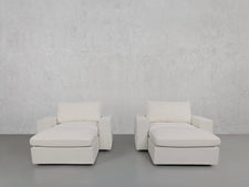 Double Armchairs with Ottomans - 7th Avenue