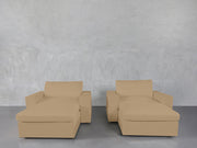 Double Armchairs with Ottomans - 7th Avenue
