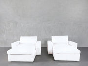 Double Armchairs with Ottomans - 7th Avenue