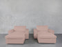 Double Armchairs with Ottomans - 7th Avenue