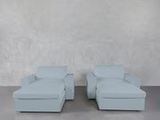Double Armchairs with Ottomans - 7th Avenue