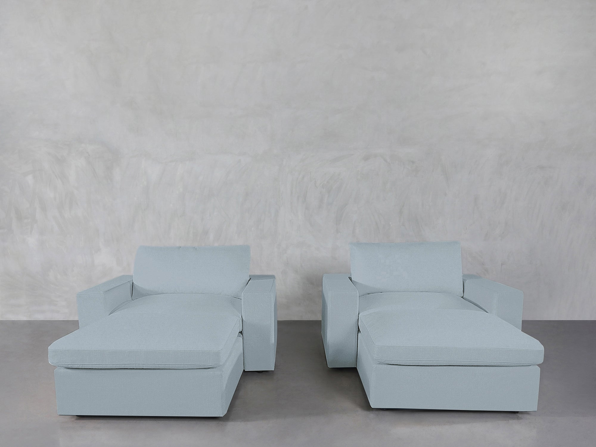 Double Armchairs with Ottomans - 7th Avenue