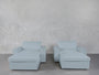 Double Armchairs with Ottomans - 7th Avenue