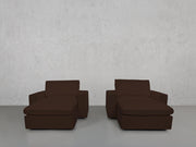 Double Armchairs with Ottomans - 7th Avenue