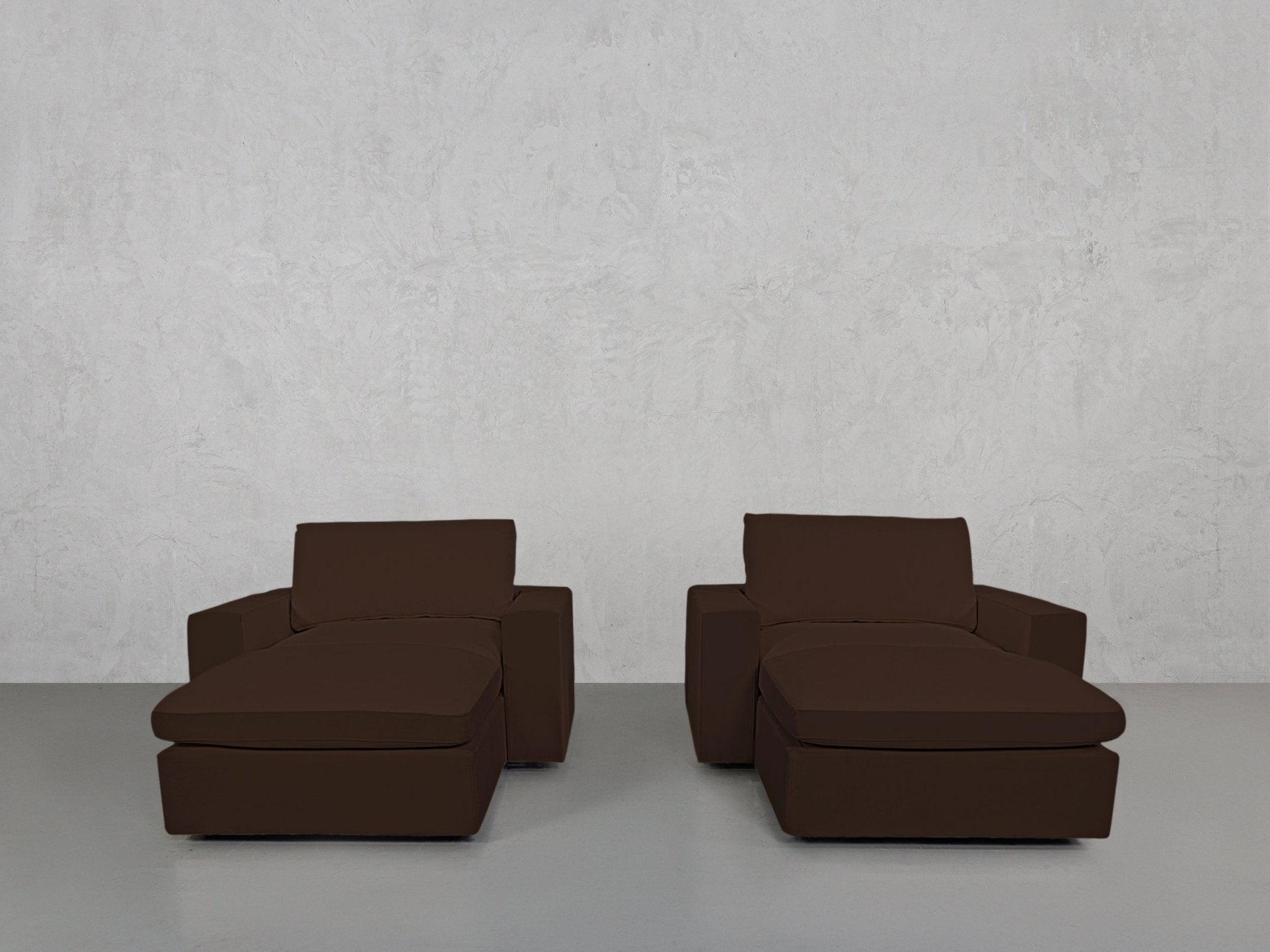 Double Armchairs with Ottomans - 7th Avenue