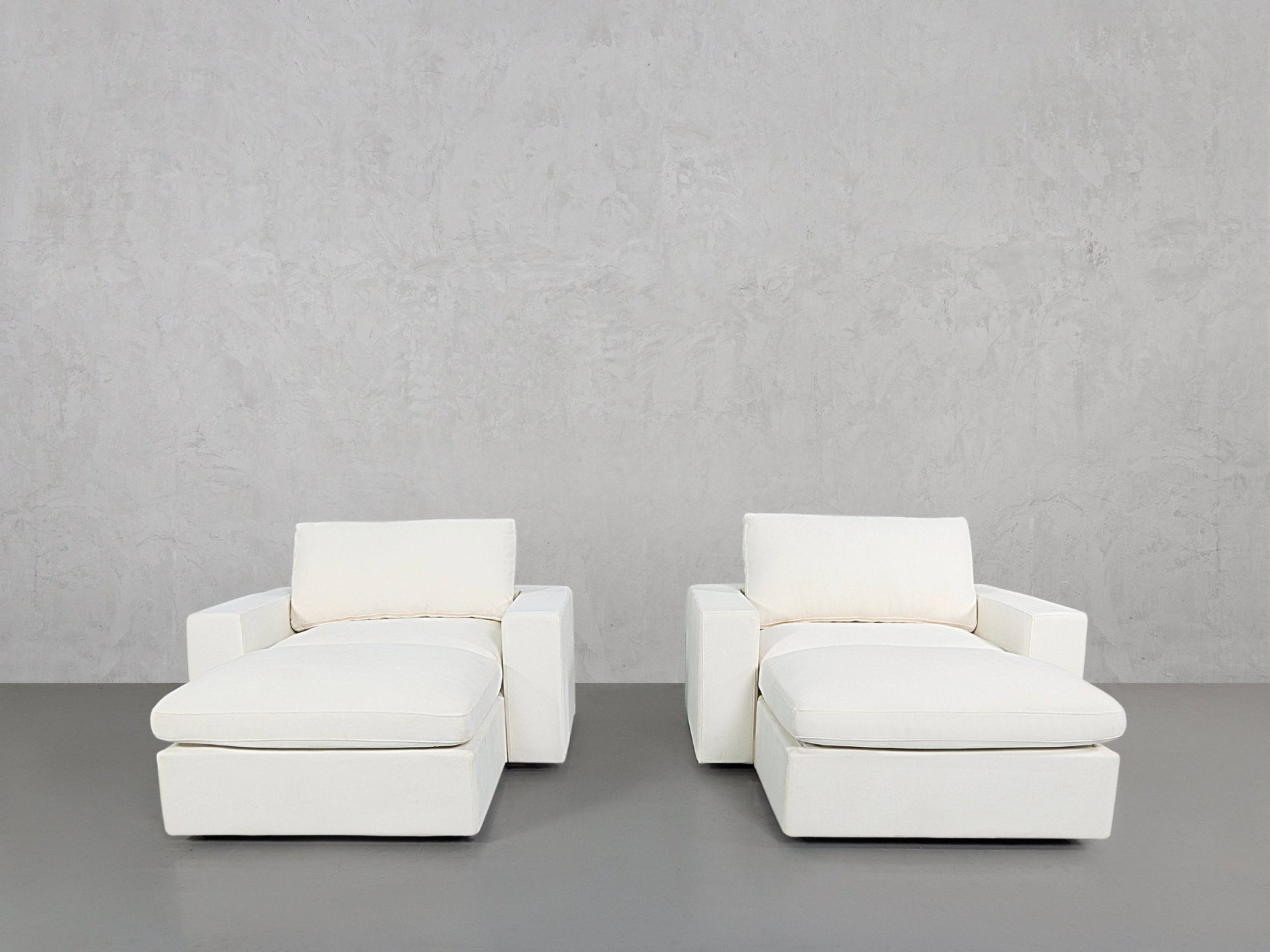 Double Armchairs with Ottomans - 7th Avenue