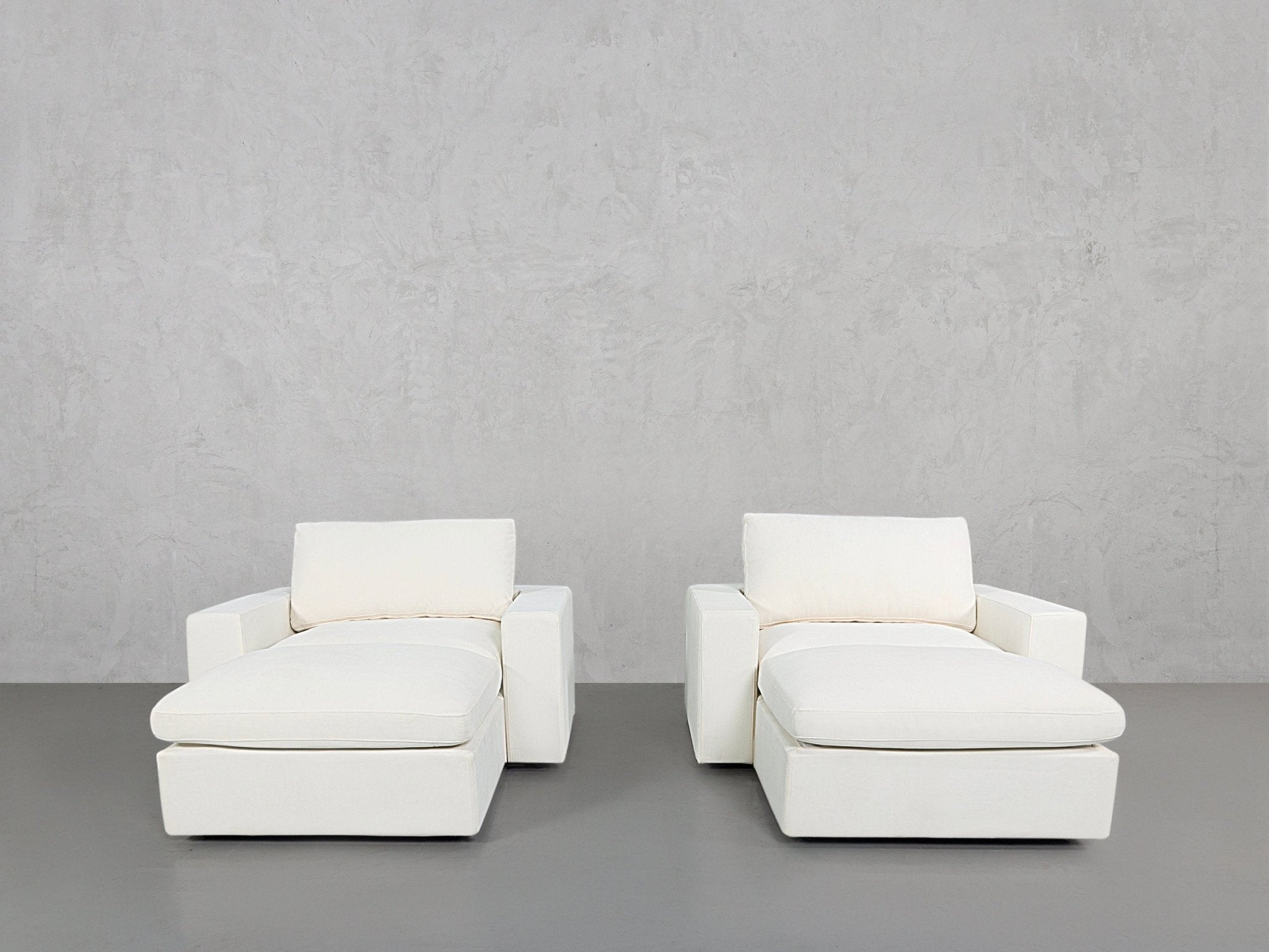 Double Armchairs with Ottomans - 7th Avenue