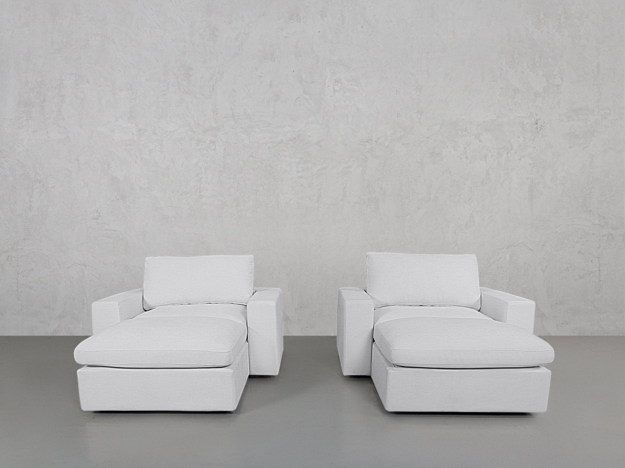 Double Armchairs with Ottomans - 7th Avenue