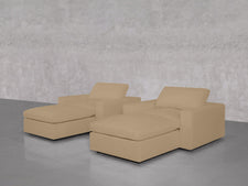 Double Armchairs with Ottomans - 7th Avenue