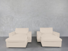 Double Armchairs with Ottomans - 7th Avenue