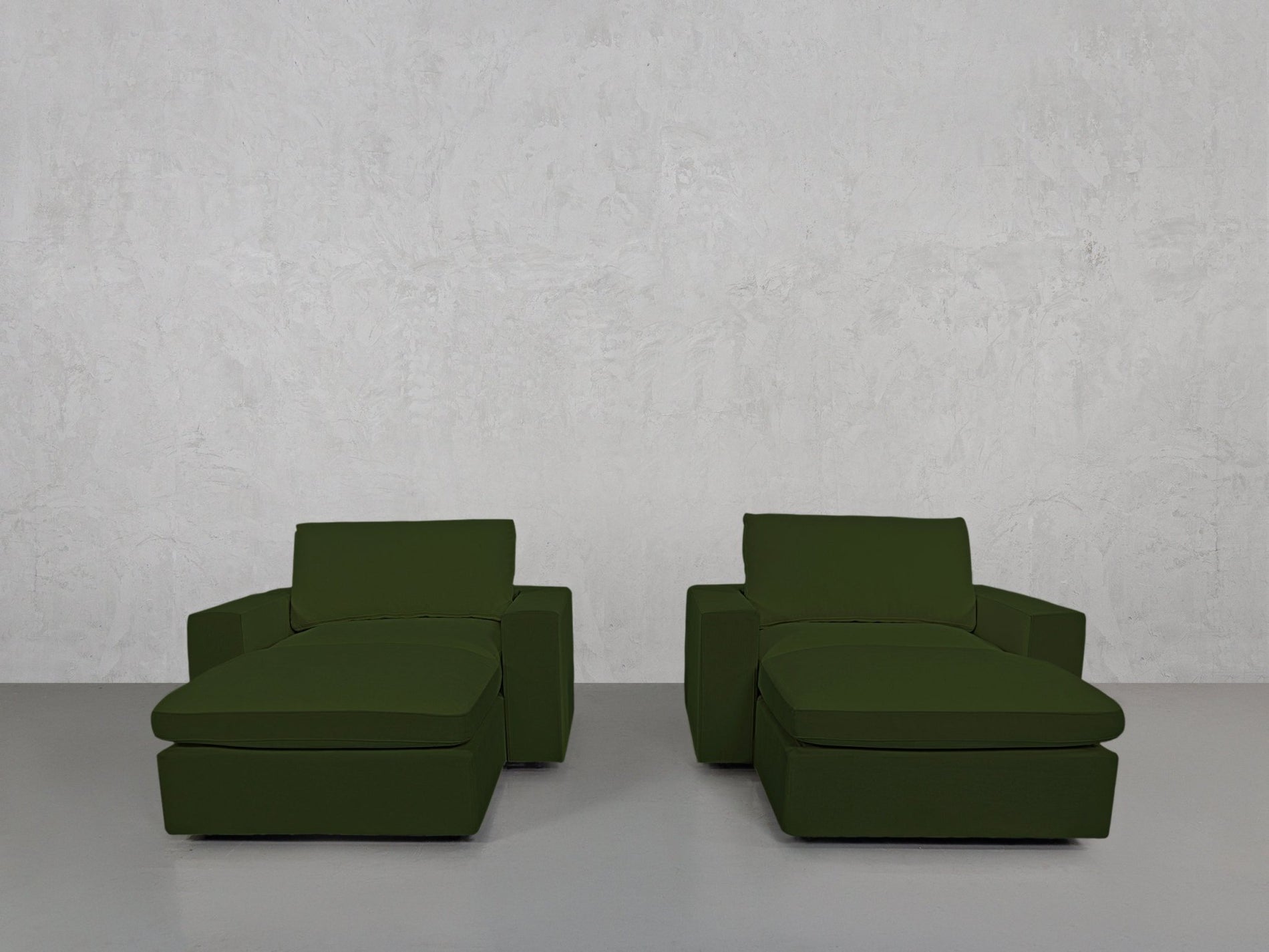 Double Armchairs with Ottomans - 7th Avenue