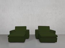 Double Armchairs with Ottomans - 7th Avenue
