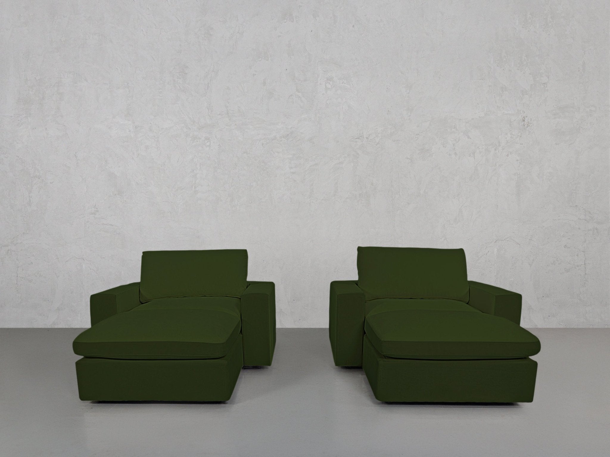 Double Armchairs with Ottomans - 7th Avenue