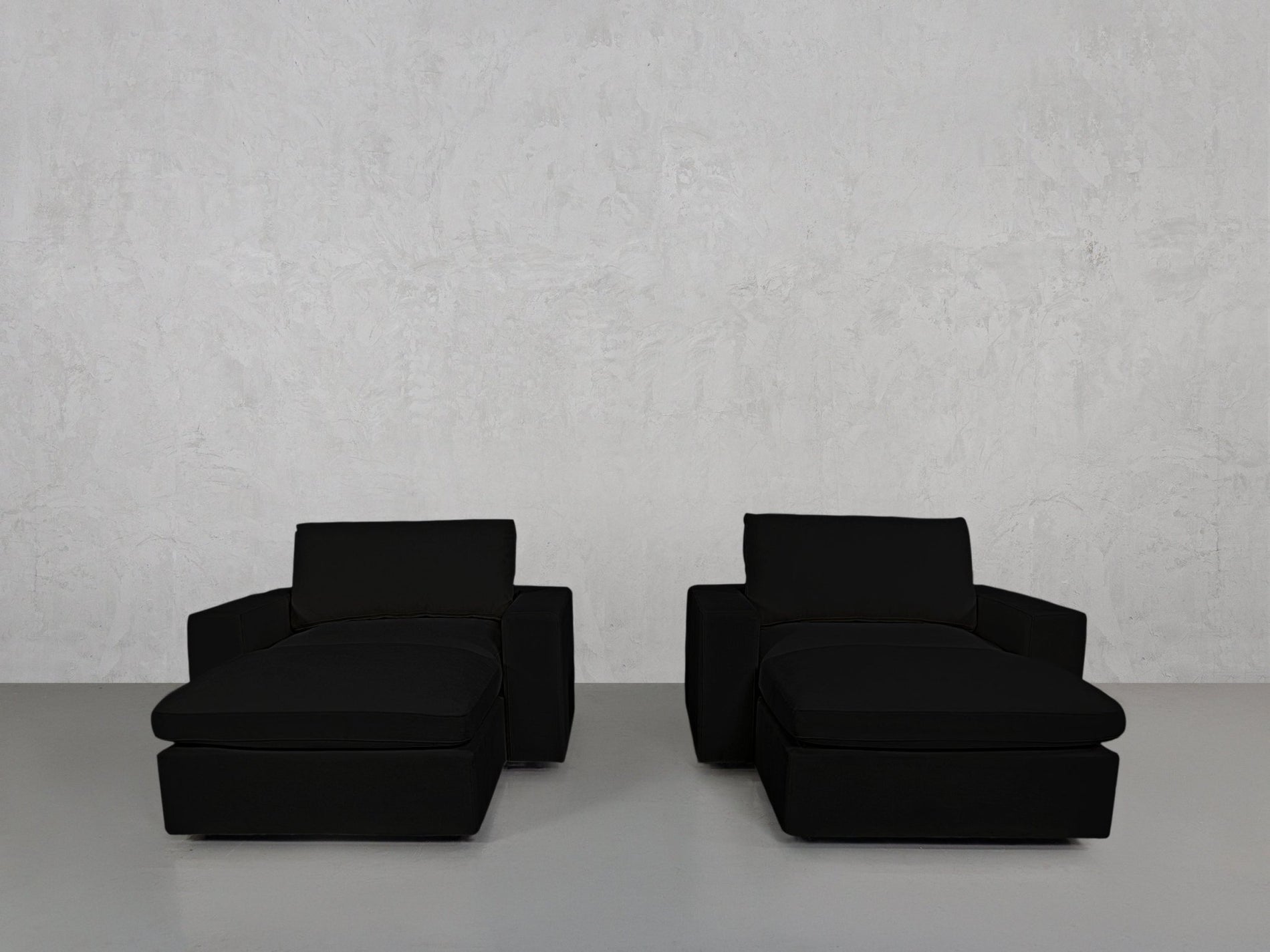 Double Armchairs with Ottomans - 7th Avenue