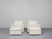 Double Armchairs with Ottomans (Thin Arms) - 7th Avenue