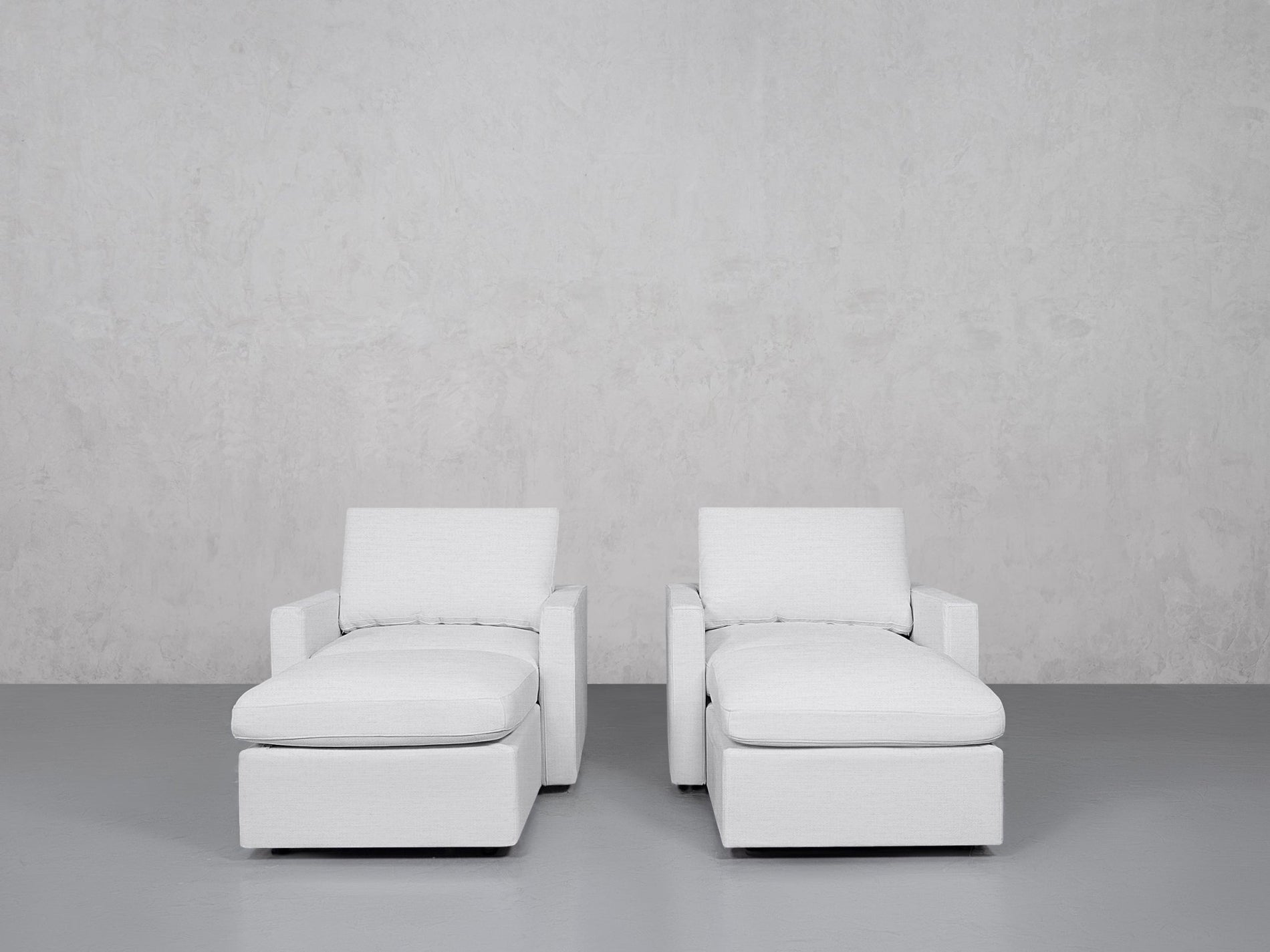 Double Armchairs with Ottomans (Thin Arms) - 7th Avenue